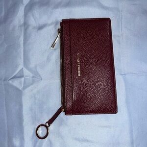 Michael Kors Oxblood Leather Wallet